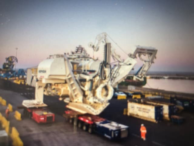 Pipe lay plough